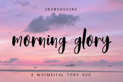 Morning Glory Font Duo