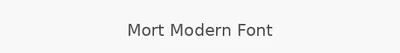 Mort Modern Font