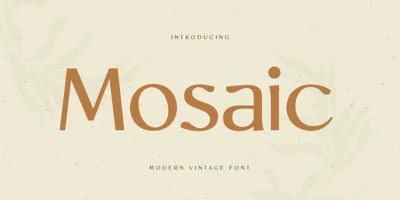 Mosaic SS Font