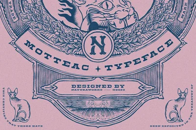 MOTTEAC DISPLAY TYPEFACE