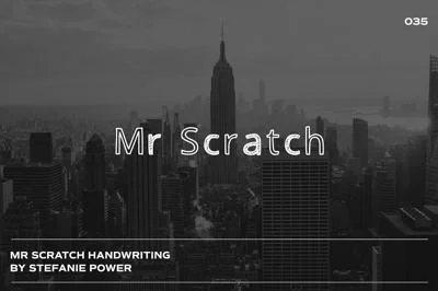 Mr Scratch | Handwritten Font