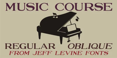 Music Course Font
