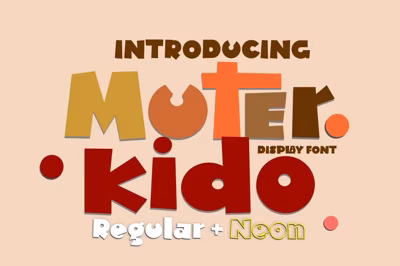 Muter Kido - Display Cute fonts Free Download