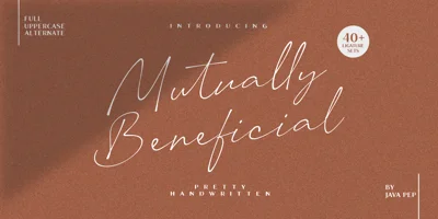 Mutually Beneficial Font