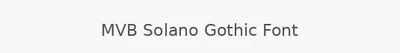MVB Solano Gothic Font
