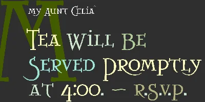 My Aunt Celia Font