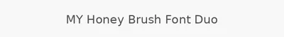 MY Honey Brush Font Duo