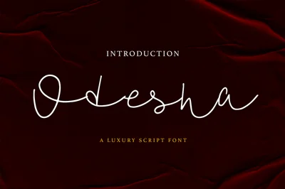 My Odesha Script Font