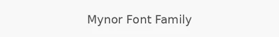 Mynor Font Family