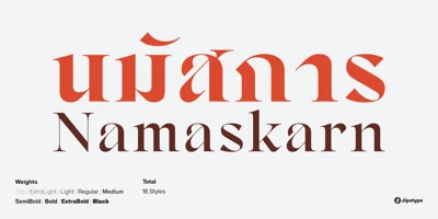 Namaskarn Font