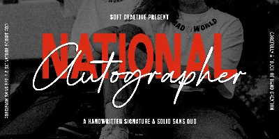 National Autographer Font