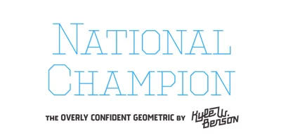 National Champion Font