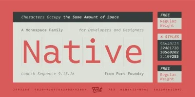 Nativ Free Font Font
