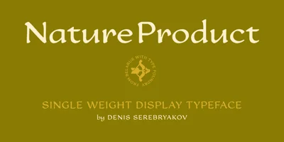 Nature Product Font