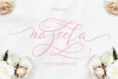 Nazeefa Script Font (30% OFF)