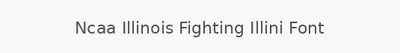 Ncaa Illinois Fighting Illini Font