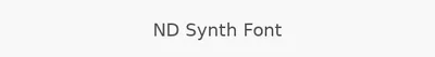 ND Synth Font