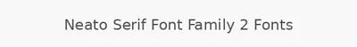 Neato Serif Font Family 2 Fonts