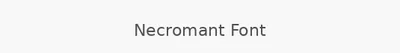 Necromant Font