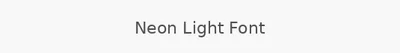 Neon Light Font