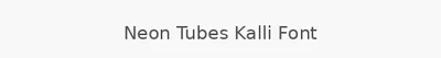 Neon Tubes Kalli Font
