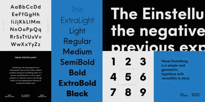 Neue Einstellung Font