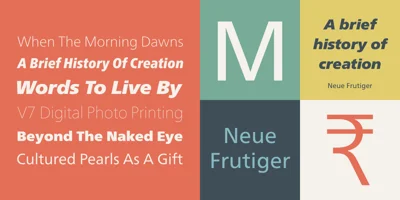 Neue Frutiger Font