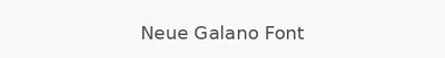 Neue Galano Font