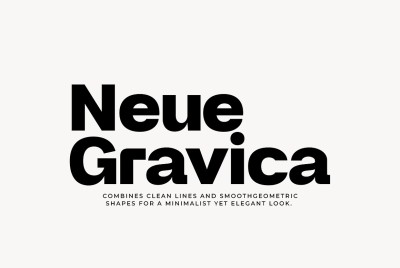 Neue Gravica Font