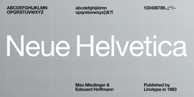Neue Helvetica Font