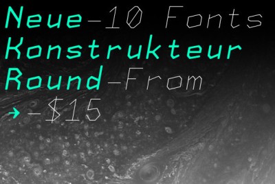 Neue Konstrukteur Round Font