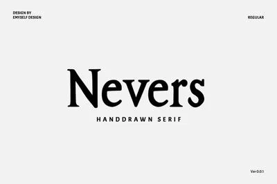 Nevers | Handdrawn Serif Font