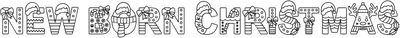 New Born Christmas Font