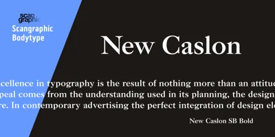 New Caslon SB Font