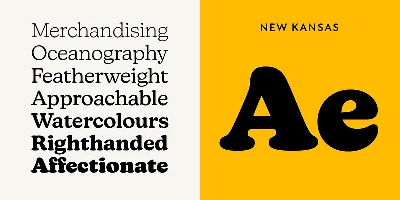 New Kansas Font