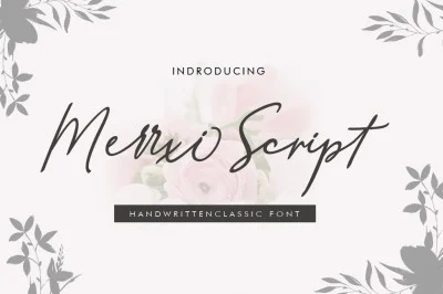 New Merrxi Script Font