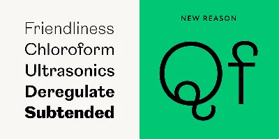 New Reason Font