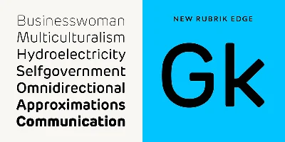 New Rubrik Edge Font