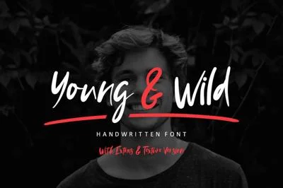 NEW! Young & Wild Brush Font