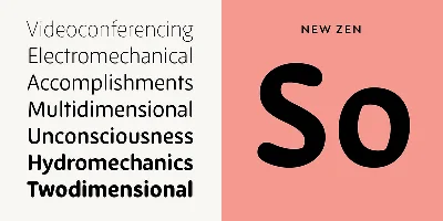 New Zen Font