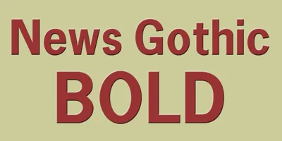 News Gothic Bold Font