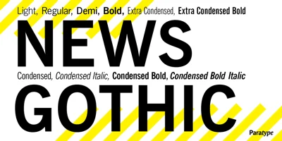 News Gothic Font