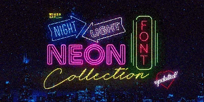 Night Light Neon Font