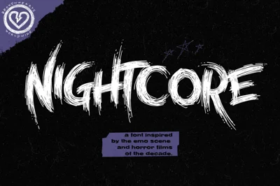 Nightcore - Emo Horror Font