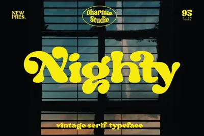 Nighty - Vintage Serif Typeface Free Download