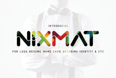 Nixmat | A Brand Identity Free Font Font