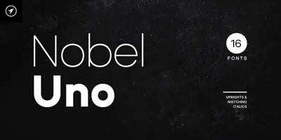Nobel Uno Font
