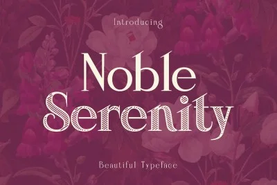 Noble Serenity - Elegant Wedding Typeface Font