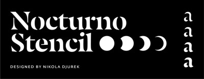 Nocturno Stencil L Font
