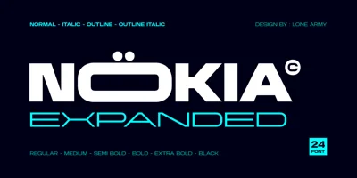 Nokia Expanded Font
